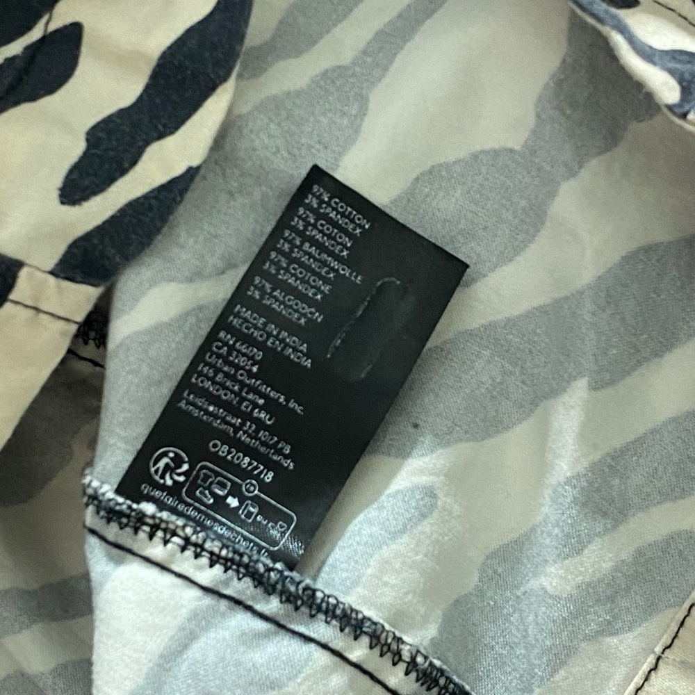Free People Midnight City Mini Dress M Stretchy Lightweight Fitted Zebra Print - Picture 13 of 15